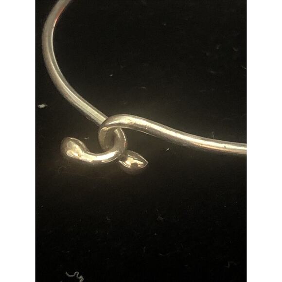 Sterling Silver 925 Love Knot Hook Charm Bracelet - Picture 4 of 7